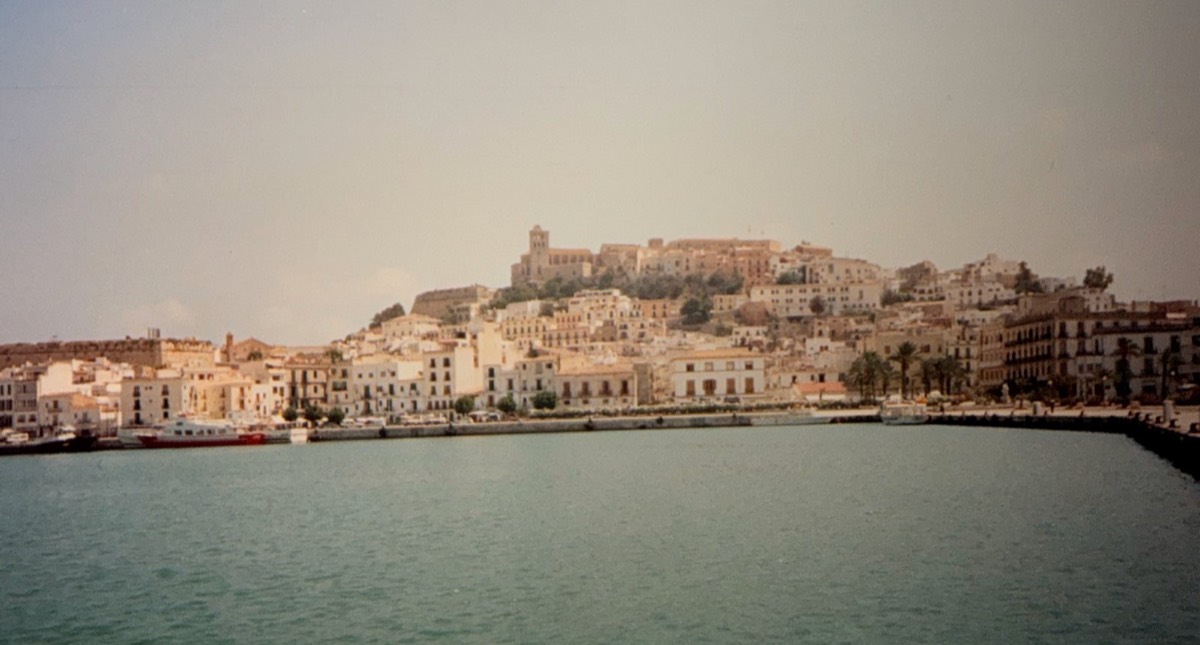 Ibiza old town from the water